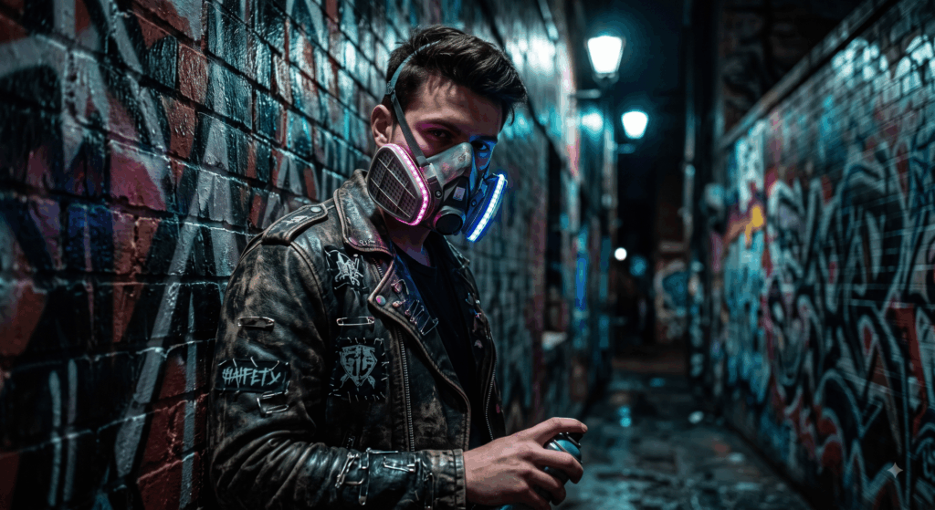 The Neon-Punk Rebel (Glow Mask)